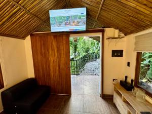 Balkón nebo terasa v ubytování Cabaña Coffee Suite