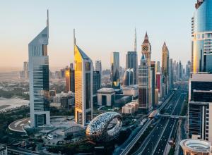 Nespecifikovaný výhled na destinaci Dubaj nebo výhled na město při pohledu z hotelu + 37 fotografií