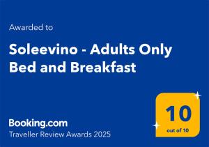a yellow box with the number on it at Soleevino B&B - Exclusively for Adults in Greve in Chianti