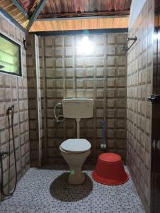 Koupelna v ubytování Brick and Wood Ranga Cottage