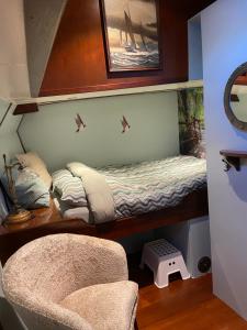 Ένα ή περισσότερα κρεβάτια σε δωμάτιο στο Klipper Johanna