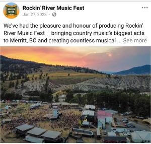 a view of a large crowd of people at a music festival at Delta Guest House Merritt in Merritt +1 photo
