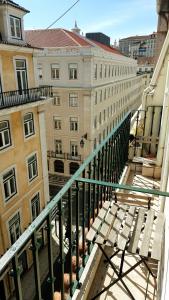 Balkón nebo terasa v ubytování Yes Lisbon Hostel