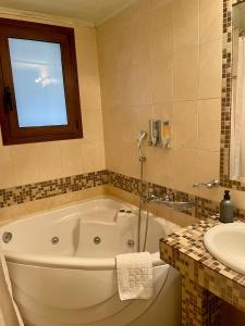 Koupelna v ubytování Guesthouse Stemnitsa