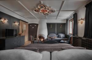 Televisyen dan/atau pusat hiburan di Hotel Goldener Greif