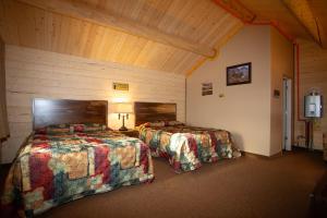 Postel nebo postele na pokoji v ubytování Young's Motel