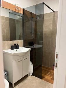 Koupelna v ubytování Hotel Ana Murter