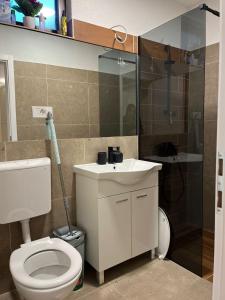 Koupelna v ubytování Hotel Ana Murter