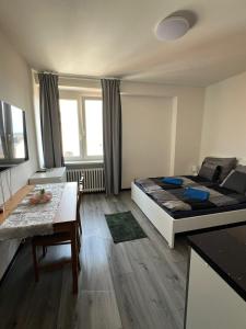 Posezení v ubytování City Center Apartments - Moderna Brno Římské náměstí I