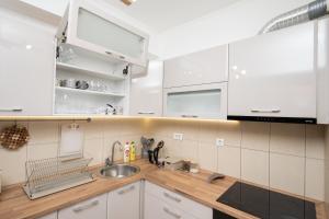 Kuchyň nebo kuchyňský kout v ubytování Apartman Klara Podgorica
