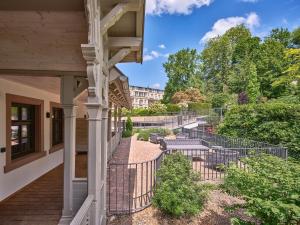 Balkón nebo terasa v ubytování Hotel am Sophienpark