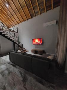 Χώρος καθιστικού στο Quba Family House