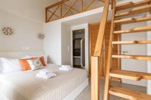 Ένα ή περισσότερα κρεβάτια σε δωμάτιο στο Villa Eleni - At the Top!