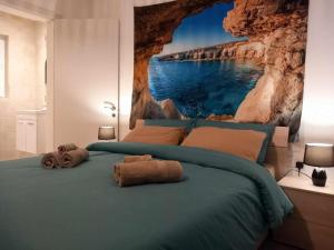 Llit o llits en una habitació de Apartment in Marsaskala