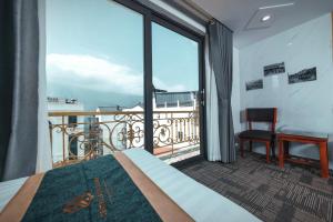 Balkón nebo terasa v ubytování Central Sapa March Hotel