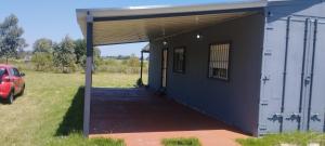 Bygningen som feriehuset ligger i