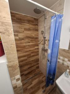 2 izbový byt 65 m2 so 4 lôžkami的一间浴室