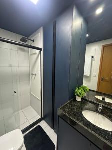 Koupelna v ubytování Flat Aconchegante em Muro Alto - Porto de Galinhas