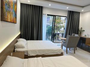 Postel nebo postele na pokoji v ubytování Spring Home + 13 fotografií