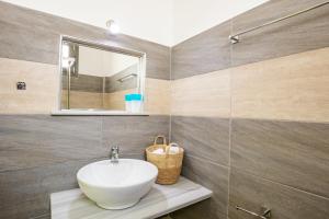 Koupelna v ubytování Sun Beach Apartments