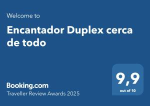 Encantador Duplex cerca de todo的证书、奖牌、标识或其他文件