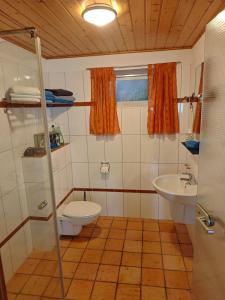 Koupelna v ubytování Eifel Apartment am Rursee für 4 Personen