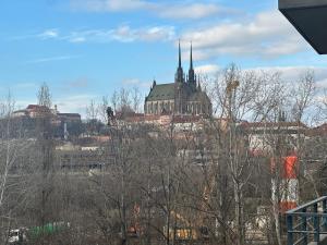 Výhľad na mesto Brno alebo výhľad na mesto priamo z apartmánu