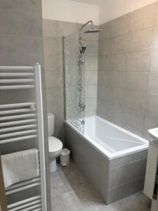 Kúpeľňa v ubytovaní Vita Nejedleho apartments