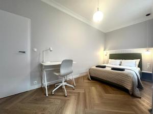 Posteľ alebo postele v izbe v ubytovaní Odrzańska 17B Apartment - Self Check-In 20h