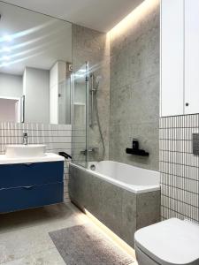 Kúpeľňa v ubytovaní Odrzańska 17B Apartment - Self Check-In 20h