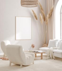 Ruang duduk di Luxe 220, Unit 1 - City View Suite