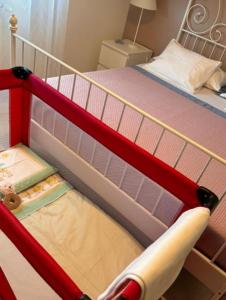 A bed or beds in a room at La casa di Ieia