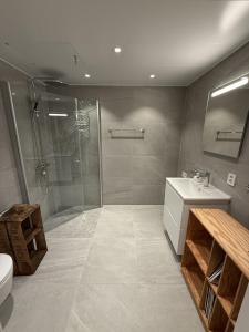 Koupelna v ubytování Tromso city center ocean view