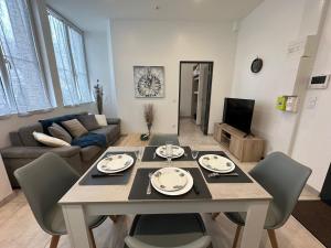 Posezení v ubytování SENS Agréable appartement
