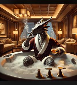 Posezení v ubytování Dragon Nest SPA Concept
