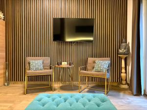 TV a/nebo společenská místnost v ubytování Dragon Nest SPA Concept