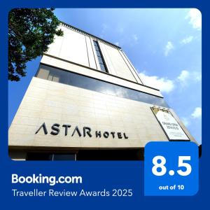 Certifikát, hodnocení, plakát nebo jiný dokument vystavený v ubytování Astar Hotel