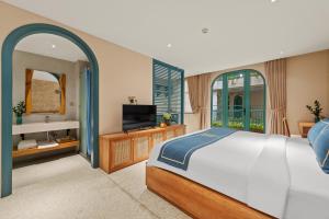 Letto o letti in una camera di Serenity Retreat