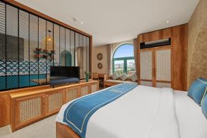 Letto o letti in una camera di Serenity Retreat
