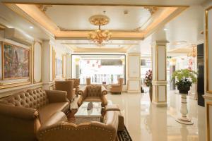 Posezení v ubytování Ngọc Châu Hotel