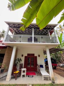 Rõdu või terrass majutusasutuses Abraham Beach House