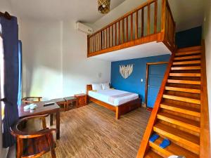 Postel nebo postele na pokoji v ubytování Ong Lang Bay Resort