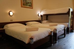 Postel nebo postele na pokoji v ubytování Hotel Davost
