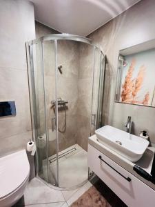 Ένα μπάνιο στο Apartament Ustroń 20