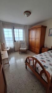 Posteľ alebo postele v izbe v ubytovaní Maritima Beach apartamento