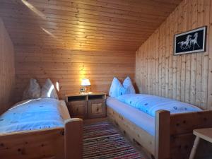 Postel nebo postele na pokoji v ubytování Stoffelehof