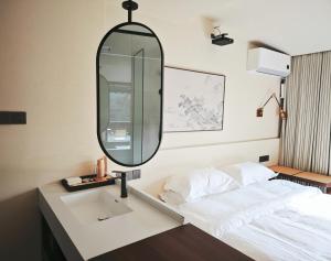 Letto o letti in una camera di 寺外茶宿SiWai tea&house