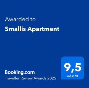 Smallis Apartment tanúsítványa, márkajelzése vagy díja