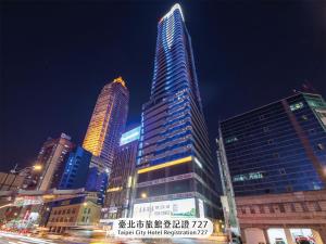 Almennt útsýni yfir borgina Taipei eða útsýni yfir borgina eins og það er á hótelinu