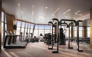 Fitness centrum a/nebo fitness zařízení v ubytování Shangri-La Phnom Penh